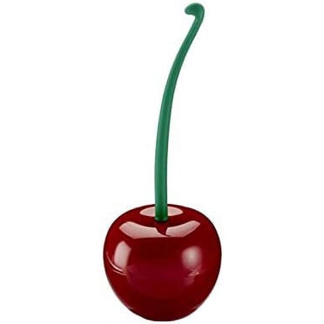 escobilla de baño en forma de flor, escobilla de baño en forma de cereza color rojo vino,