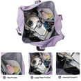 thumbnail image 6 of DAKIMOE Weekender Bags for Women, Travel Bag Carry on Gym Bag, Travel Duffle Bag with Wet Dry Pocket/Front Phone Pocket/Trolley Sleeve Pocket, Purple, 6 of 10