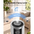 thumbnail image 3 of Reelexia 8L Humidifiers for Bedroom Large Room, Top Fill Ultrasonic Cool Mist Tower Humidifiers with Humidistat, Auto Shut-off, 3 of 7