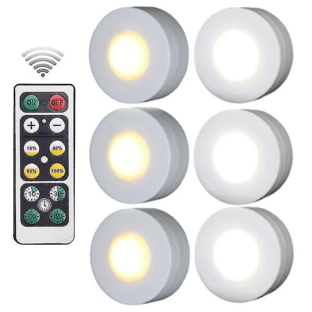 Luz Led inalámbrica regulable debajo del gabinete, Sensor táctil, lámparas de noche con batería, lámparas de Control remoto, decoración de jardín