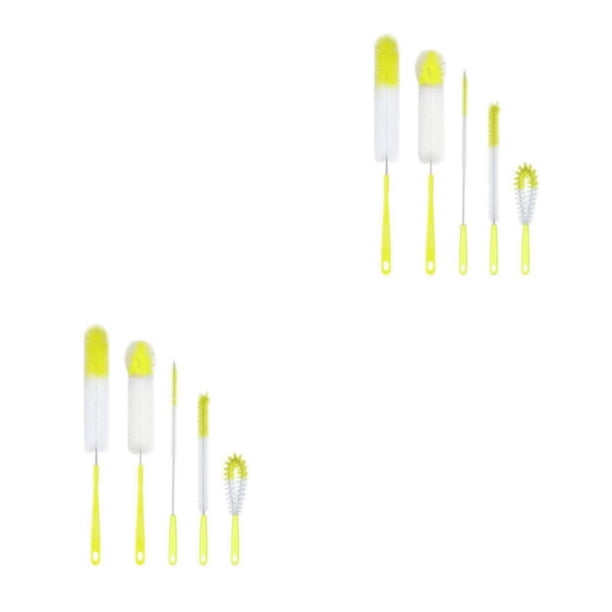 Cepillo de limpieza Cateissary 5X para biberones y botellas de plástico mango largo 2Conjunto