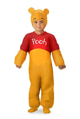 Pooh Deluxe Plush Child Costume Yellow Jumpsuit Halloween Fancy Dress Disguise