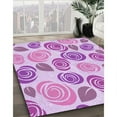thumbnail image 3 of Ahgly Company Machine Washable Indoor Rectangle Transitional Blossom Pink Area Rugs, 8' x 12', 3 of 7