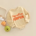 thumbnail image 3 of Douhoow Long Sleeve Pumpkin Print Romper for Baby Boy Girl Halloween Bodysuits, 3 of 7