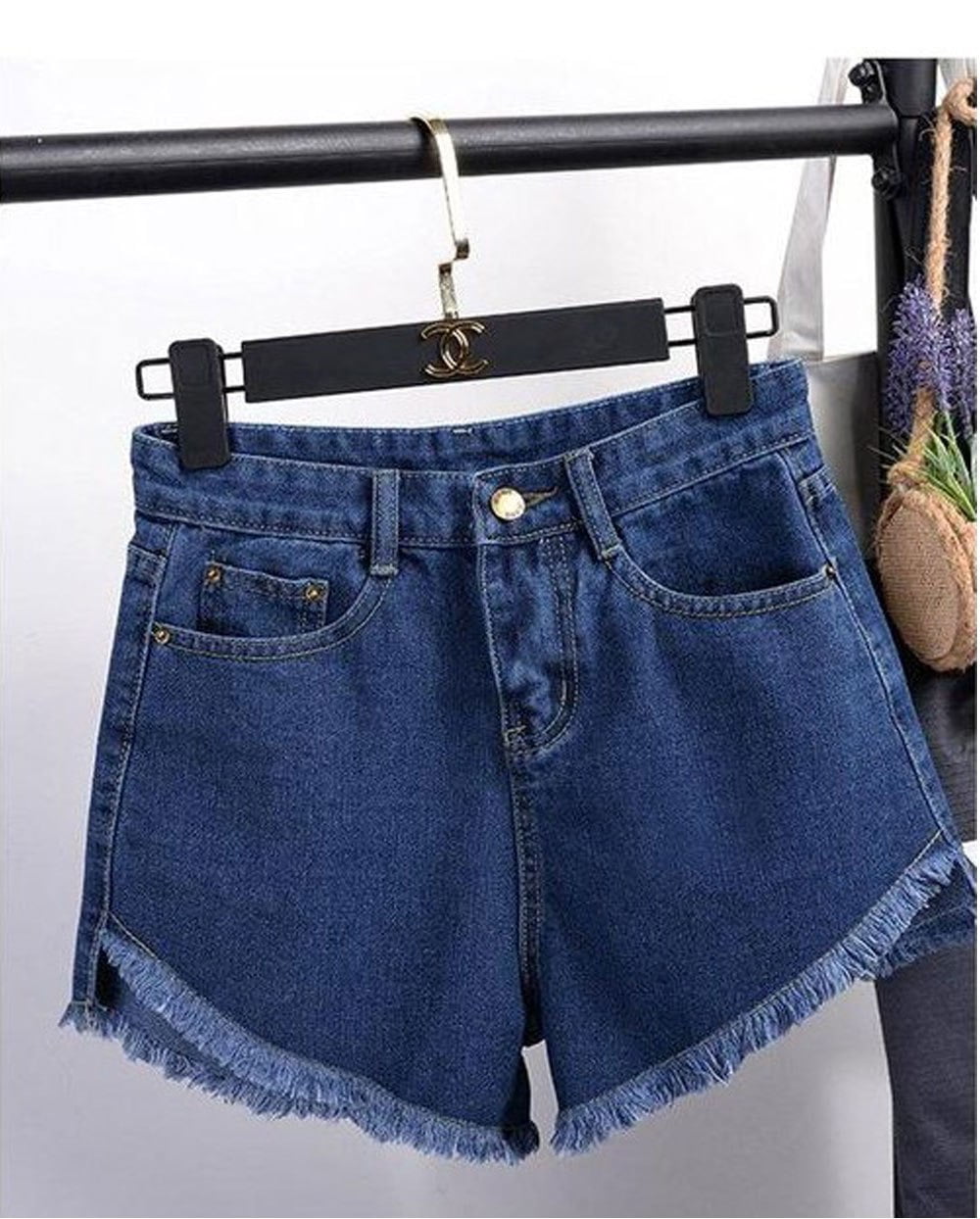 wide leg denim shorts womens