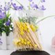 thumbnail image 4 of 100 palillos desechables de bambú para cócteles, suministros para fiestas (decoración en forma de corazón amarillo), 4 of 8