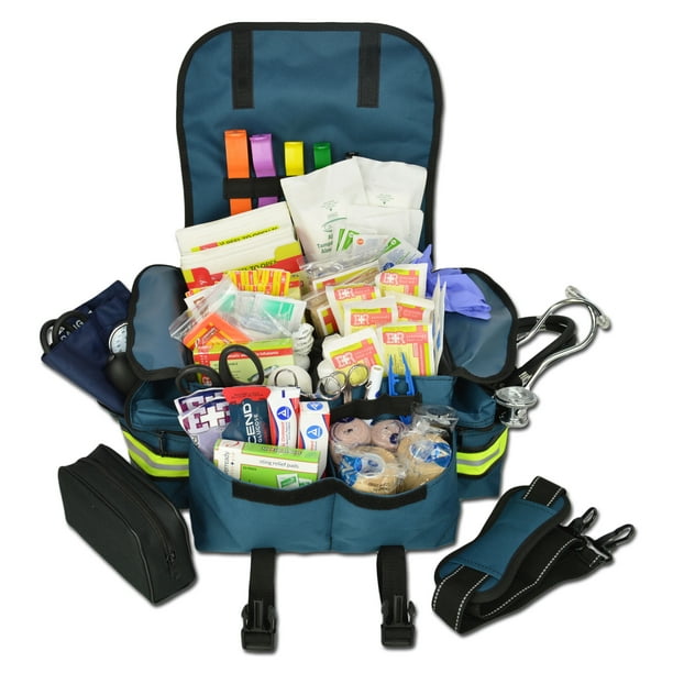 Lightning X Small First Responder Emt Ems Trauma Bag Stocked First Aid Fill Kit B Walmart Com Walmart Com