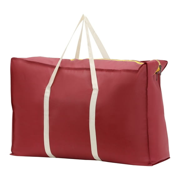 Unique Bargains 1 Pack Clothes Storage Bags Moving Bags Wine Red 23*16*10in