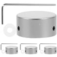 thumbnail image 1 of 1 Set Metal Guitar Effect Pedal Footswitch Topper Effect Foot Nail Caps Metal Pedal Protection Cap, 1 of 7