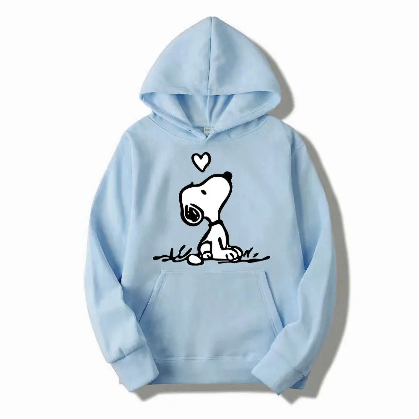 American Cartoon Comics Snoopy Hoodie Women Man Pullover Tops