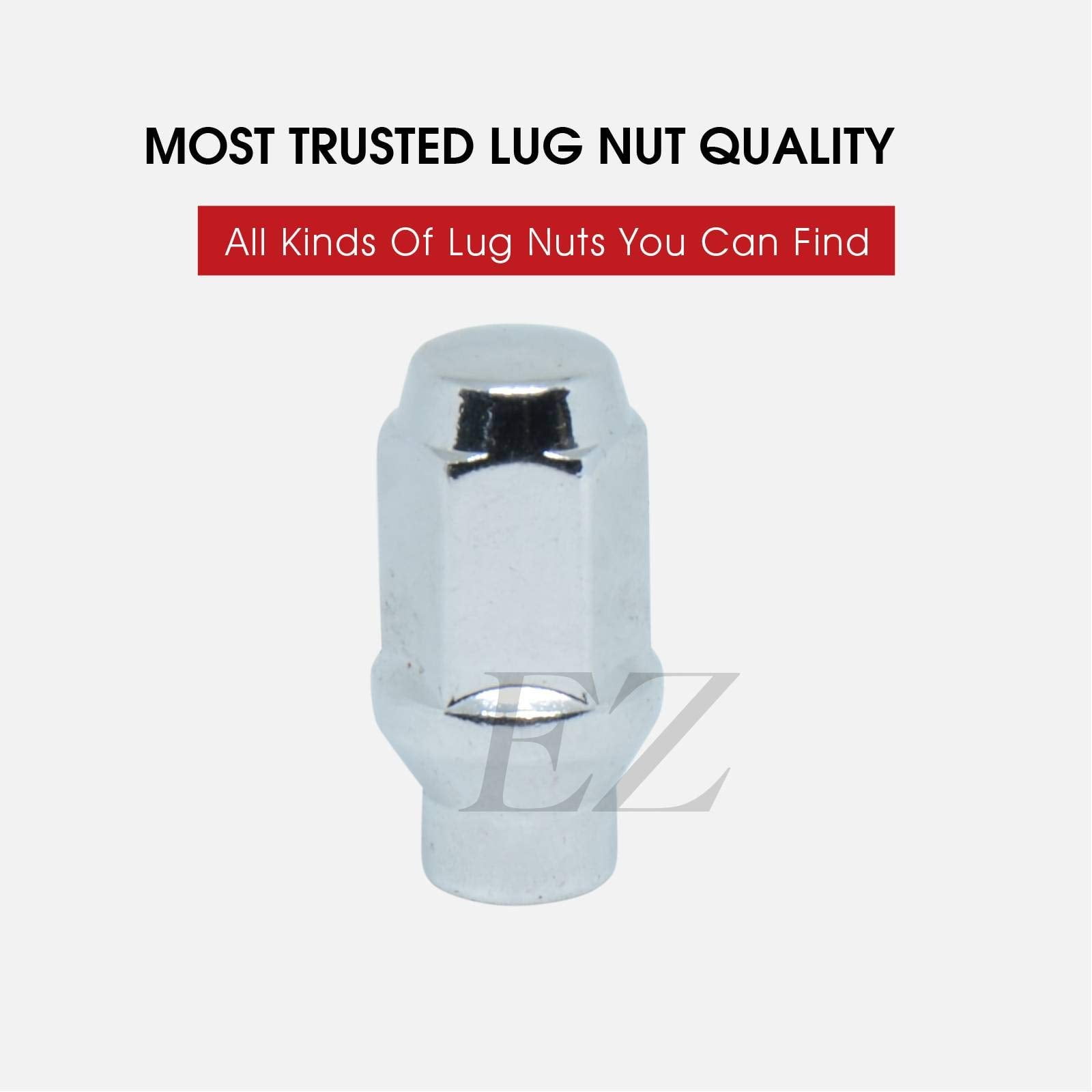 20 ET Conical Bulge Long Lug Nuts 1/2"-20 with Offset Washers 0.33" Shank 0.62" Dia 1.75" Length
