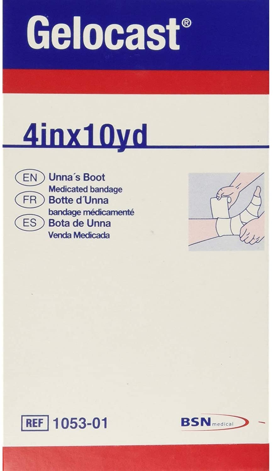 Gelocast Medicated Gauze Bandage NonSterile 4in x 10 yd, 1 Ct, 5Pack