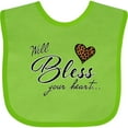 thumbnail image 3 of Inktastic Well Bless Your Heart with Leopard Print Boys or Girls Baby Bib, 3 of 4