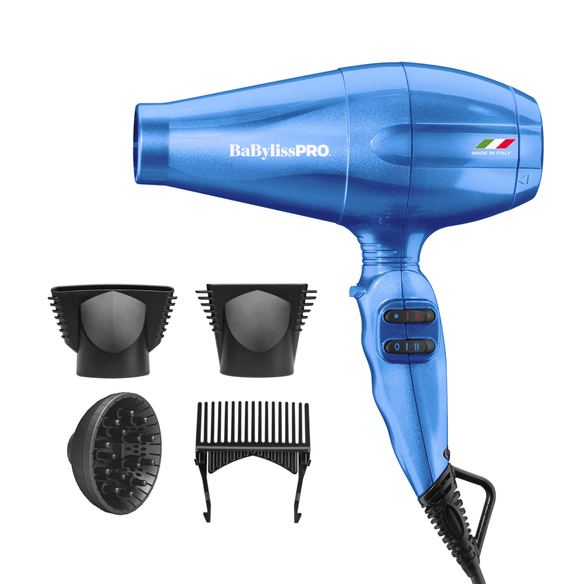 BaBylissPRO Nano Titanium Portofino Full-Size Professional Hair Dryer, Blue