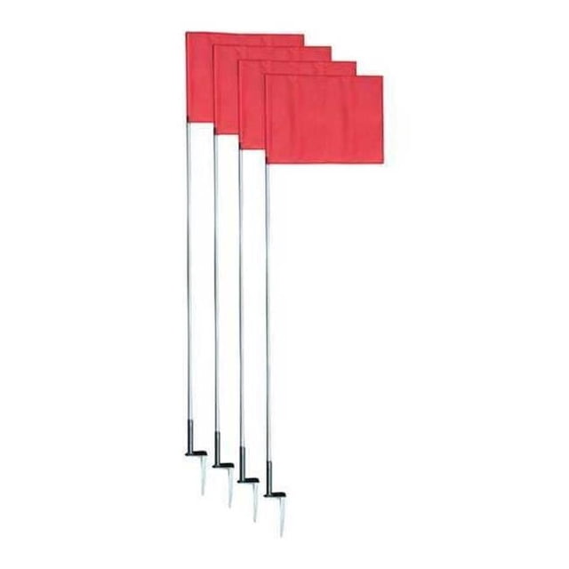 60 in. Slim Line Drapeau de Coin de Football - Ensemble de 4