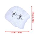 thumbnail image 3 of Halloween Cotton Cobweb Decor - 5 Pack Stretchable Spider Web for Indoor Outdoor Tree, Bush, Porch, and Party Scary Atmosphere,5ps(green, orange, white, Black, purple),PlasticMaterial, 3 of 5