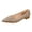 Gold, variant on Womens Pointed Toe Chunky Low Heels Sparkly Sequin Party Dress Shoes Trendy Prom Dance Shoes Casual Slip on Pumps Silver Size 9