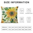 thumbnail image 5 of Creowell  Home Sweet Home Sunflower Yellow Throw Pillow Covers, Summer Seasonal Decorations for Home，Multi-Size, 5 of 5