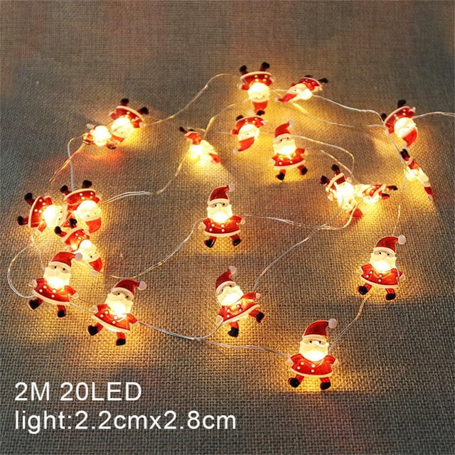 Xihbxyly Guirnalda de Luces de Copo de Nieve, 20 Luces Led, Diseño Flexible, Modos de Encendido/Apagado, Funciona con Pilas, Decoración para Interiores y Exteriores, Navidad, Fiestas, 2 Metros de Lar