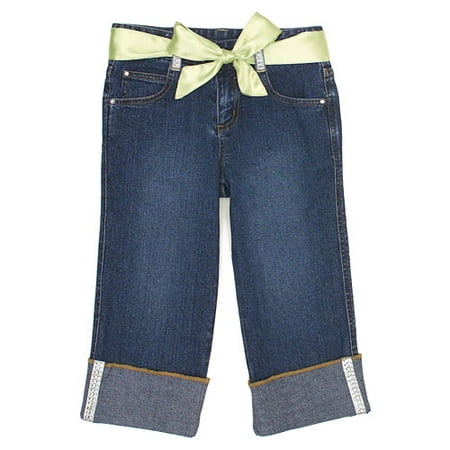 mary-kate and ashley brand - Girl's Satin-Sash Sparkle Capris