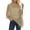 Khaki, variant on Womens Sheer Poncho Shrug Lightweight Knit Ruffle Pullover Sweater Top