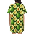 thumbnail image 6 of Goofa Avocado for Womens Cotton 2 Piece Pajamas Set Classic Short Sleeve Pjs Set Soft Button Down Sleepwear Loungewear-Large, 6 of 7
