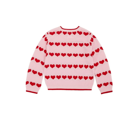 Way To Celebrate Toddler Valentine's Day Heart Sweater, Sizes 12M-5T