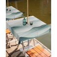thumbnail image 2 of Hokiten Outdoor Tablecloths with Umbrella Hole & Zipper, Teal Ombre Mountain 54x54 Inch Square Tablecloths, Tree Peaks Landscape Waterproof Table Cloth, Patio/Pool/Picnic Table Covers, 2 of 7