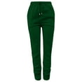 thumbnail image 4 of Yuncity Women Sweatpants Trousers Thickened Warm Trousers Fashionable Outdoor Drawstring Casual Trousers Women's Sweat Pants Dark Green L, 4 of 6