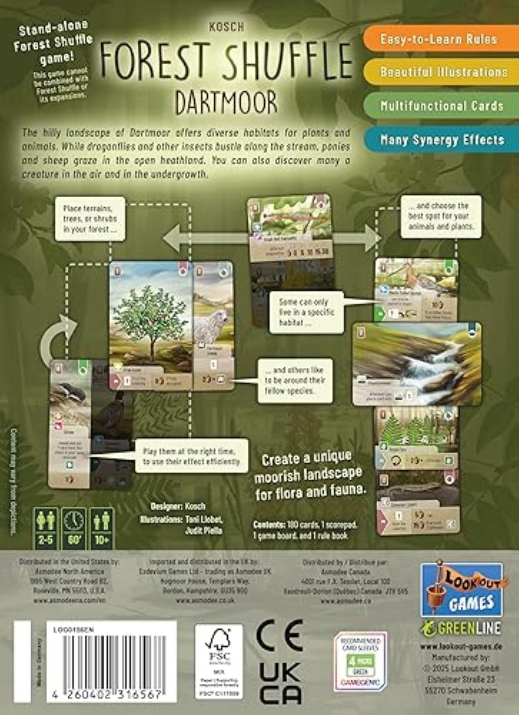 Forest Shuffle: Dartmoor Family Strategy Board Game for Ages 10+, from Asmodee