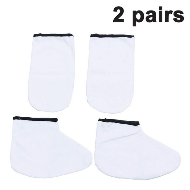 Dinheiro Guantes de baño y cubierta para pies con cera de parafina, guantes de trabajo hidratantes, cubierta para spa para pies, kit de tratamiento de manos, guantes aislados calentadores de cera de