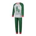 thumbnail image 3 of Fiomva Family Matching Christmas Pajama Sets Christmas tree Top Pants 2PCS Sleepwear Christmas PJs Bodysuits, 3 of 9