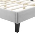 thumbnail image 3 of Modway Elise Lit Plateforme en Velours Performance Très Grand Gris Clair, 3 of 11