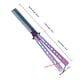 thumbnail image 4 of Peine de acero inoxidable Plegable Práctica Entrenamiento Mariposa Cuchillo Peine Barba Cepillo Tmvgtek Cuidado Belleza, 4 of 9