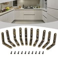 thumbnail image 4 of Bgsha 10PCS 90° Support Hinge Fan Wooden Box Hardware Accessories Iron Hinge, 4 of 9