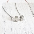 thumbnail image 6 of Silver Personalized Couple's Long Distane State Best Friend Pendant BFF Necklace Eternity Cube Stainless Steel Jewelry Engraving Gift for Girlfriend with Free Gift Box and Ships Next Day!, 6 of 7
