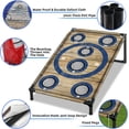 thumbnail image 4 of Juego de tablas Cornhole NZQXJXZ, 91 x 61 cm, portátil, con 8 pufs, 4 of 9