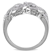 Everly Womens Diamond Sterling Silver Ring