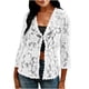 thumbnail image 2 of TaTaai Ladies Summer Cardigan Long Sleeve Open Front Loose Fit Lightweight Mesh Top Casual Cover Up Beach Blouse Gift, 2 of 8