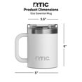 thumbnail image 6 of RTIC Essential 12 oz Ceramic Lined Leak-Resistant Lid Coffee Mug, White, 6 of 7