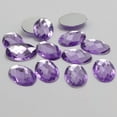 thumbnail image 2 of U8MO 100 Dark Purple Flatback Acrylic Rhinestone Oval Gems 13X18mm No Hole, 2 of 8