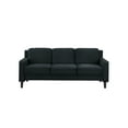 thumbnail image 1 of Contemporary Fabric 3-Seater Sofa for Small Space, Bedroom, Apartment, Studio, Black, 1 of 8