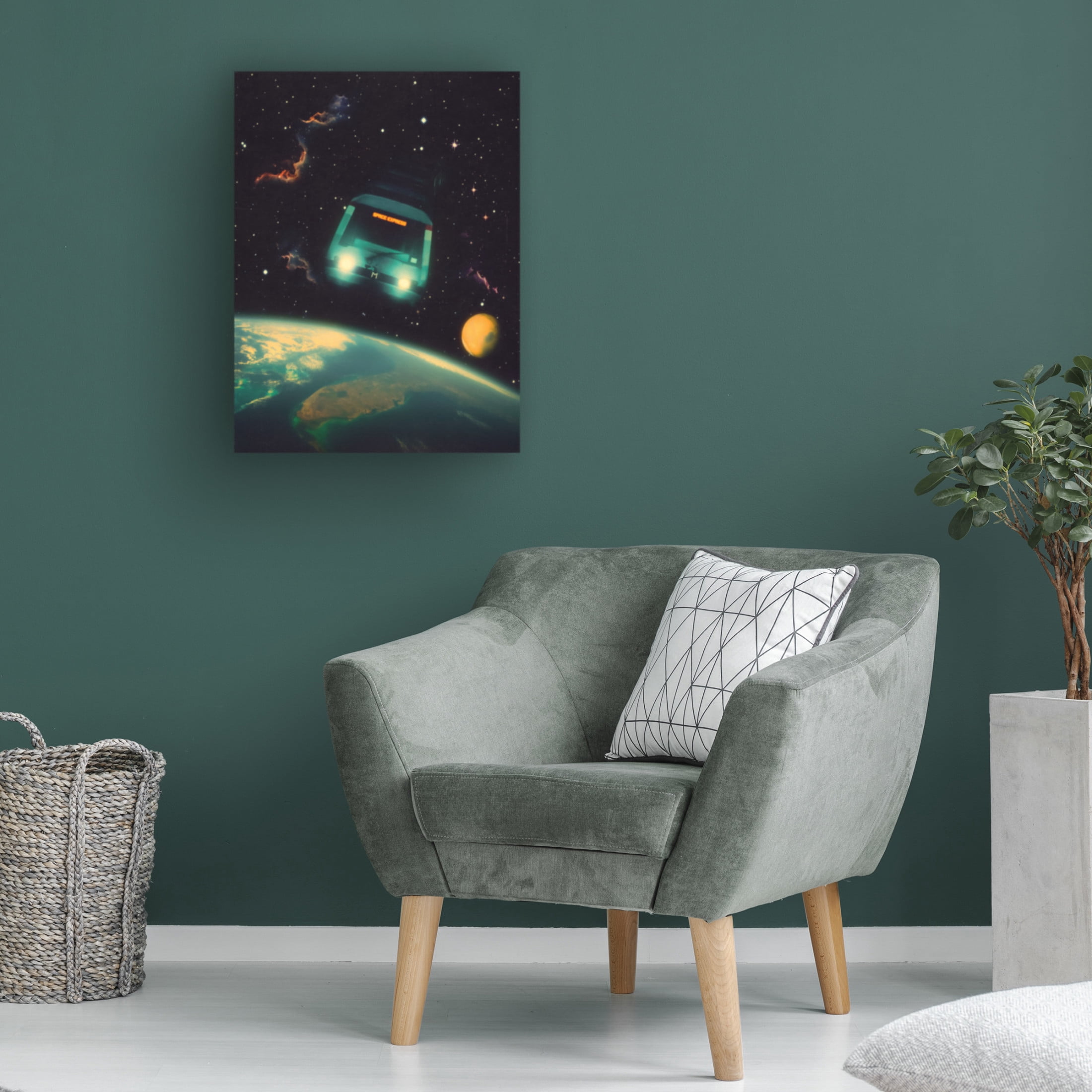 Trademark Fine Art Taudalpoi The Space Express Canvas Wall Art