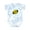Tie Dye Blue, variant on Bumble Bee Boys or Girls Baby Bodysuit