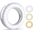 thumbnail image 1 of Luz para selfies, luz para selfies para teléfono celular, anillo de luz para teléfono celular, anillo de luz de 40 LED con 3 niveles de brillo, anillo de luz para selfies recargable por USB, para, 1 of 8