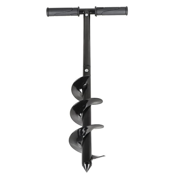 labwork 4X 24 Hand Operated Auger Drill Bit T Shaped Manual Hole Auger Spiral Drill Bit for Planting Bulbs Potted Plants