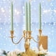 thumbnail image 5 of Velas cónicas verdes largas de 9.8 pulgadas (paquete de 4) | Velas de hilo largo de cera mixta para decoración de bodas | Iluminación de centro de mesa sin aroma | Ideales para banquetes y, 5 of 6