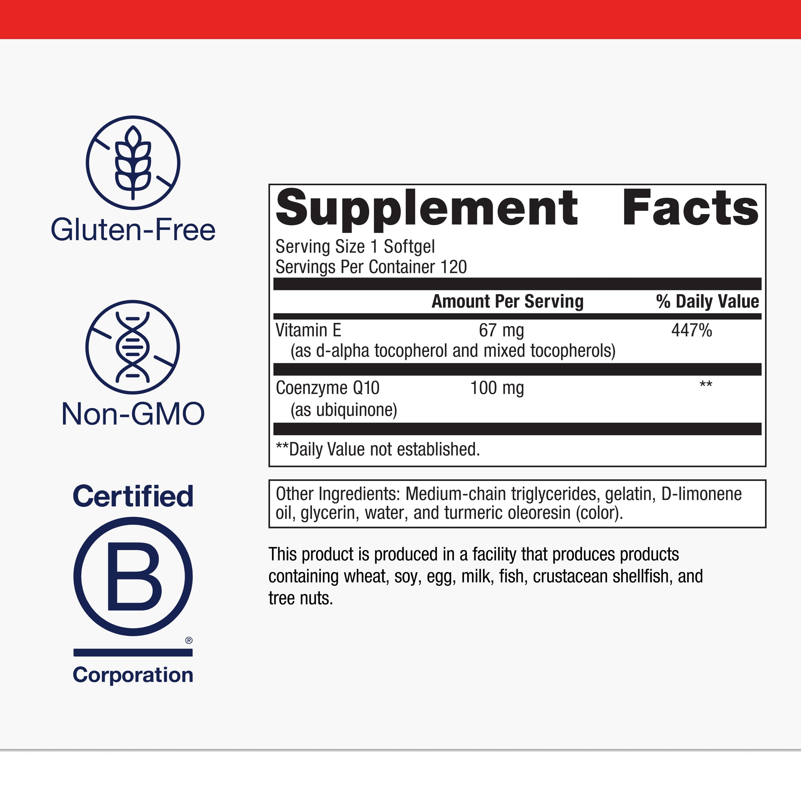 Metagenics CoQ10 ST-100 mg Coenzyme Q10 Supplement - Antioxidant as Ubiquinone - For Energy Production & Heart Function* - Non-GMO & Gluten-Free - 120 Softgels