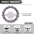thumbnail image 5 of Uorisanigo Butterfly 15 Inch Car Steering Wheel Cover for Women Floral Print Car Steering Wheel Protector for Winter Warm Steering Wheel Cover for SUV Vehicle Sedan Car Decor Gift for Wife, 5 of 8