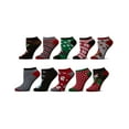 thumbnail image 2 of MeMoi Women's 10 Pair Pack Holiday Lowcut Socks - Womens - Female, 9-11, Black, 2 of 3